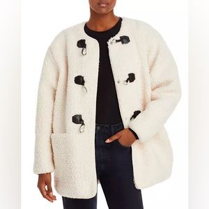 Ave Les Filles Toggle Front Sherpa Jacket in Size S